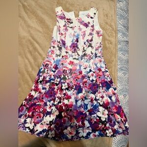 New York & Company Floral Print Dress Womens size 10